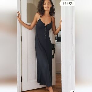 By Anthropologie Ribbed Wide-Leg Jumpsuit